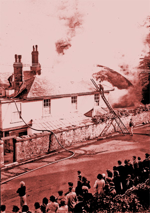 Fire at Alverton Cottage