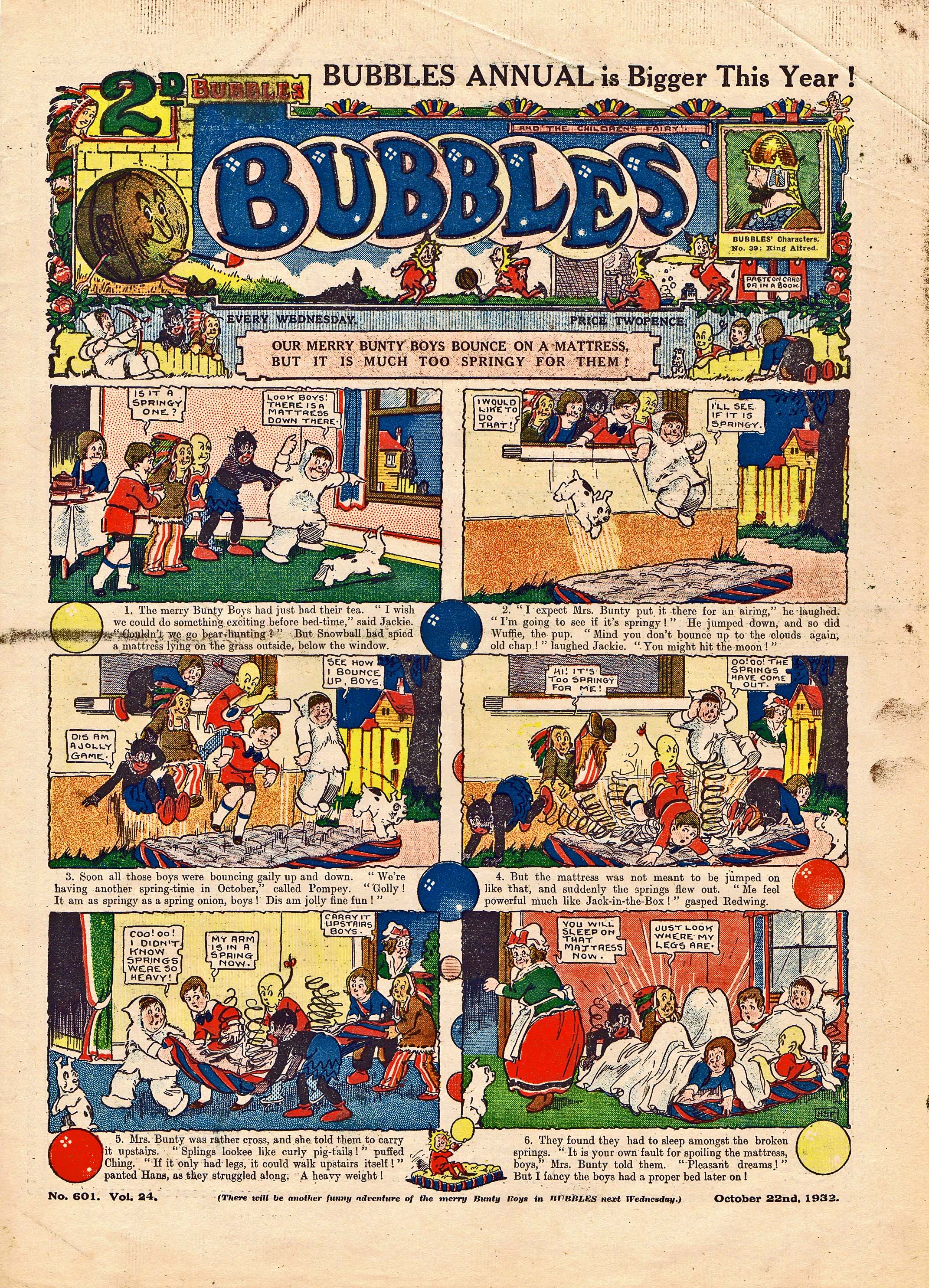 Bubbles comic - Herbert Foxwell