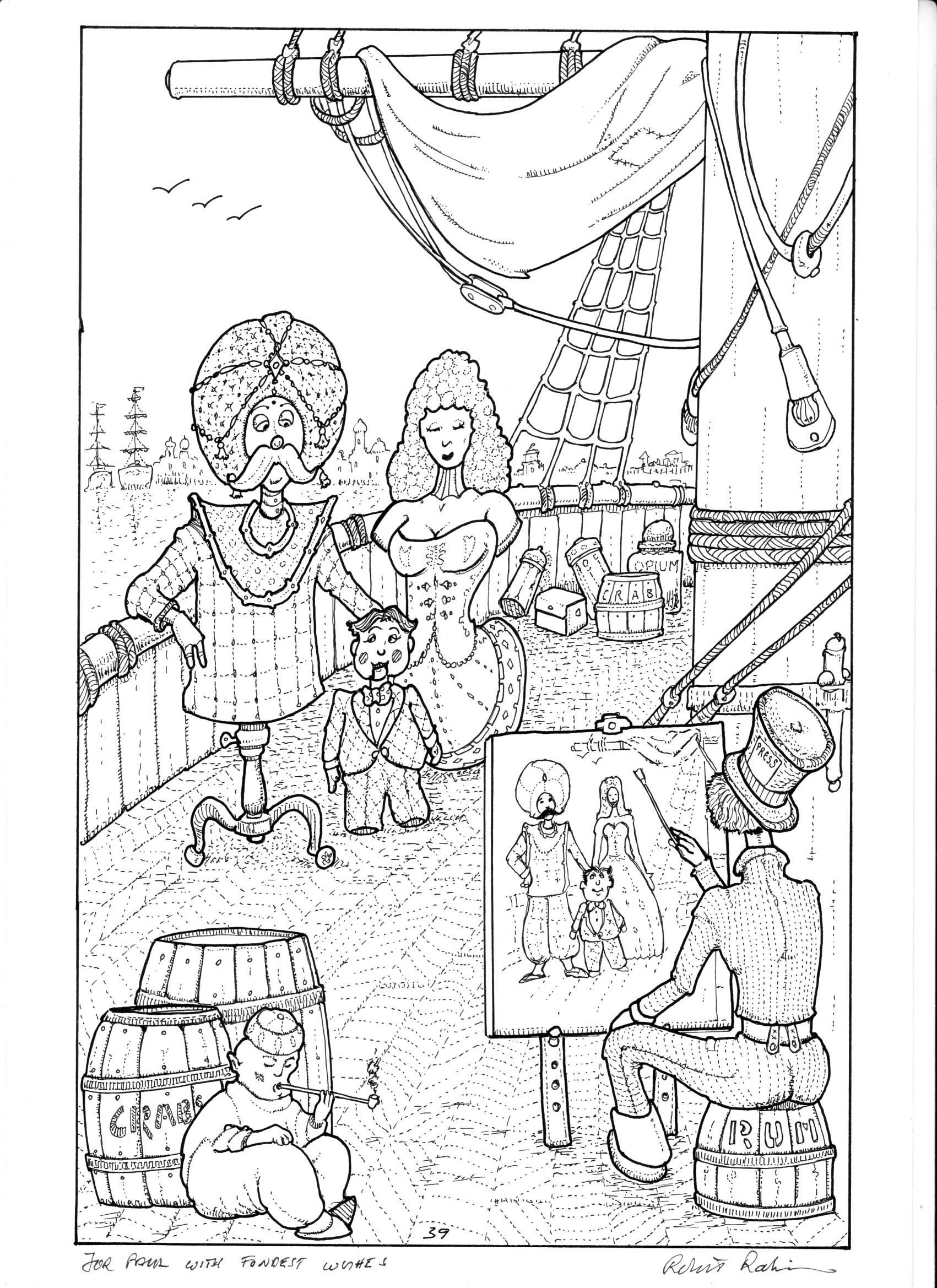 Robert Rankin Original Comic Artwork