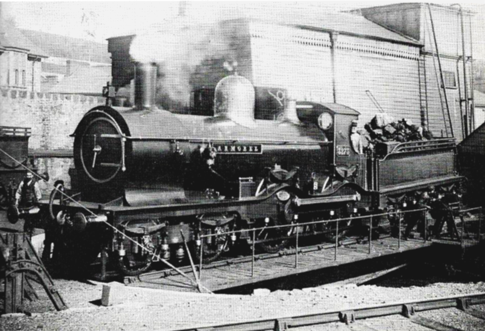 Duke class loco on Chyandour turntable