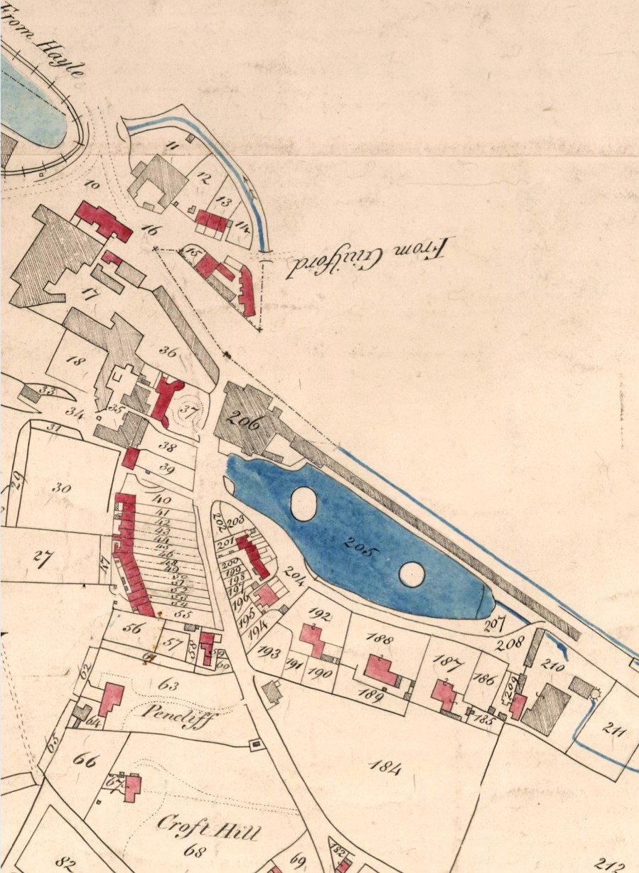 Hayle Foundry map 1841