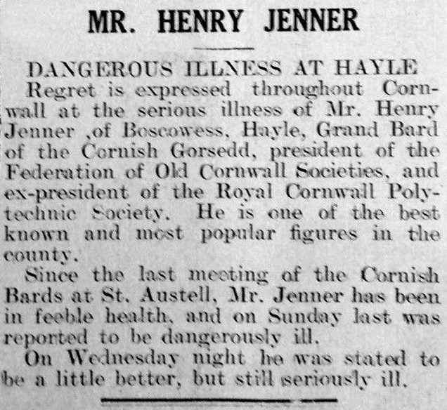 Henry Jenner, Hayle