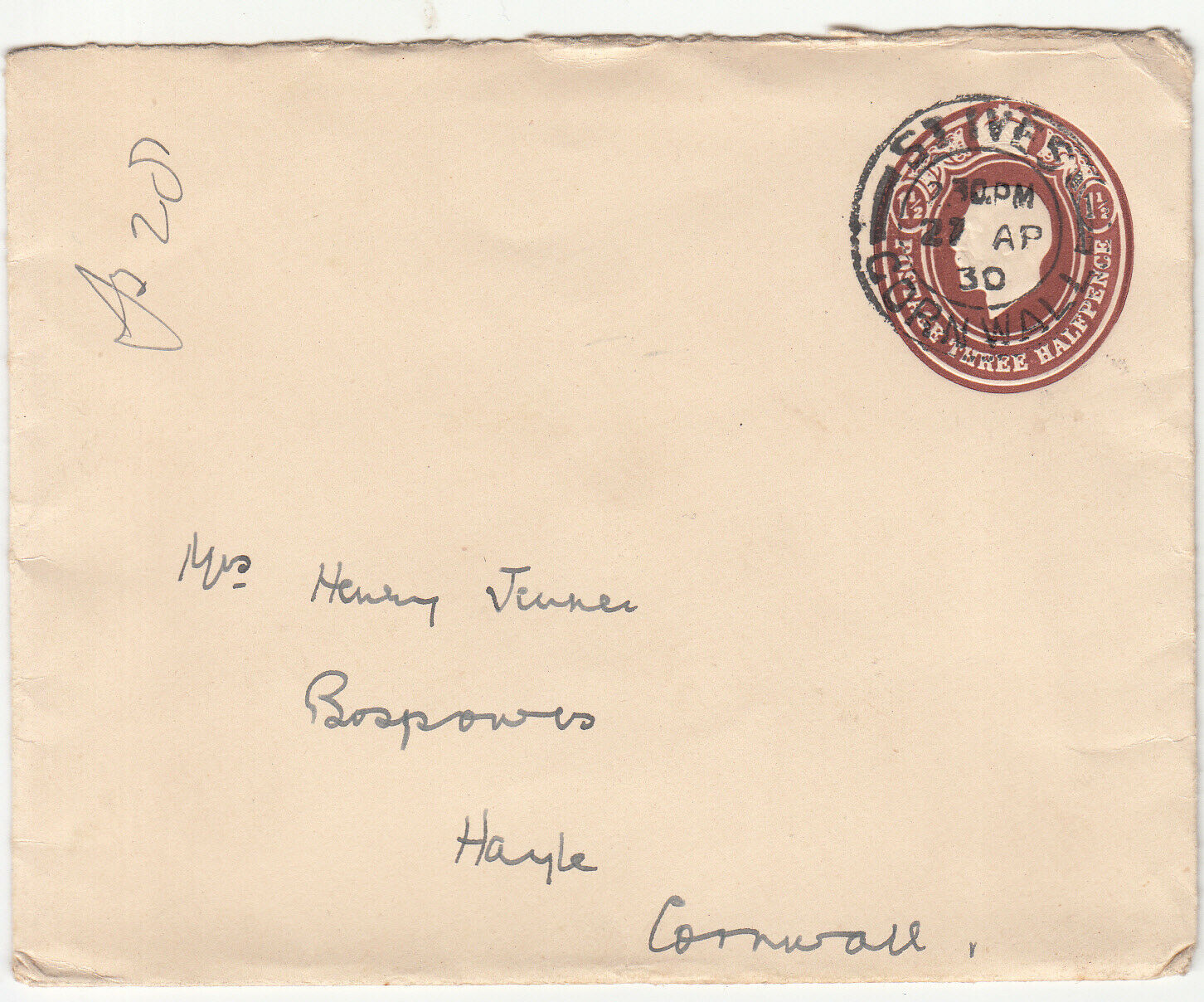 Mrs Henry Jenner (Kitty Rawlings), Bospowes, Hayle